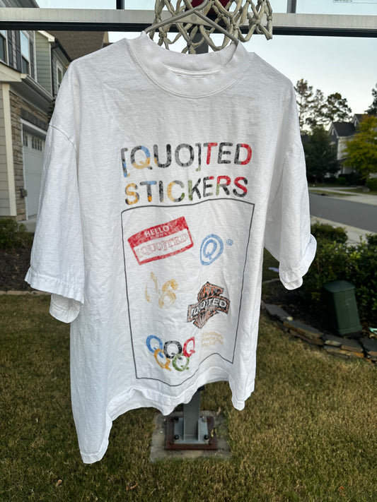 QUOTED STICKERS TEE